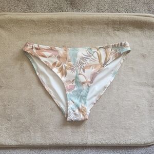 H&M light pink tropical plants leaves bikini bottom